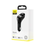 fm модулятор/АЗУ baseus ccf40 01 2usb 2a + aux