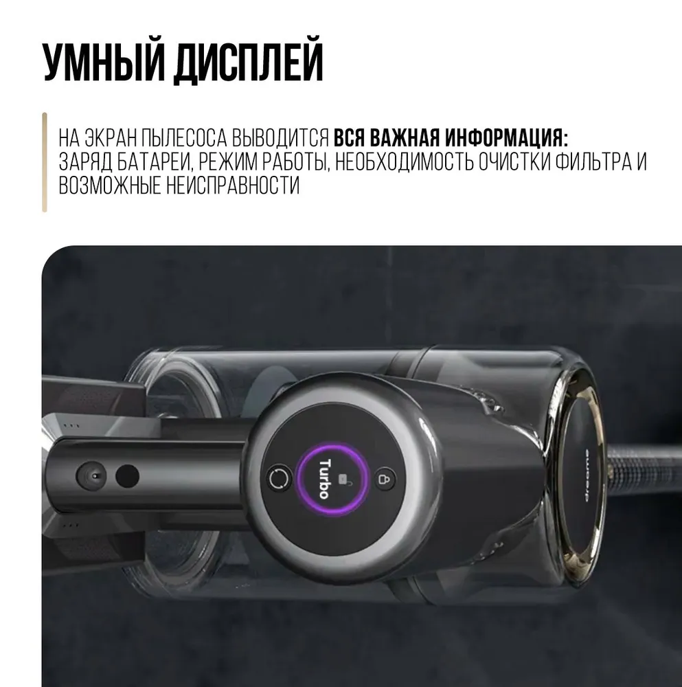 Беспроводной пылесос xiaomi dreame cordless vacuum cleaner v12 pro (vfs1) grey
