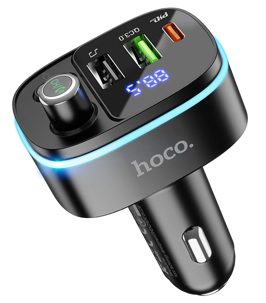 fm модулятор/АЗУ hoco e62 qc 3.0+ type c pd20w fm модулятор/АЗУ hoco e62 qc 3.0+ type c pd20w