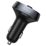 fm модулятор/АЗУ hoco e51 2usb+type c 3.1a