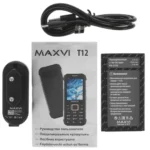 Мобильный телефон maxvi t12 black