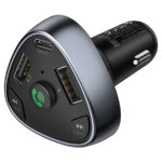 fm модулятор/АЗУ hoco e51 2usb+type c 3.1a