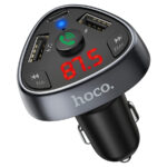 fm модулятор/АЗУ hoco e51 2usb+type c 3.1a