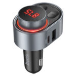 fm модулятор/АЗУ hoco e72 1usb 3a + 1usb 1a + pd30w