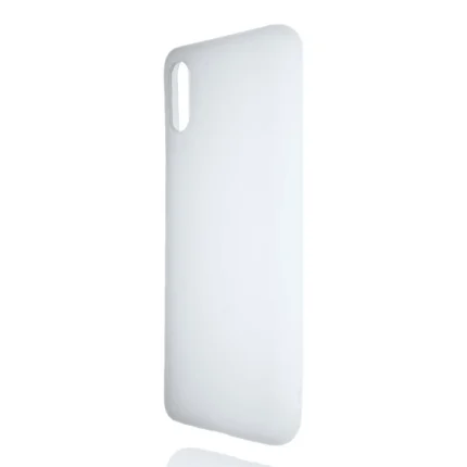 Накладка силикон fashion case xiaomi redmi 9a white/silver