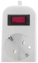 Сетевой фильтр smartbuy sbsp 5 50w, 5м, 5 розеток, 3500Вт white