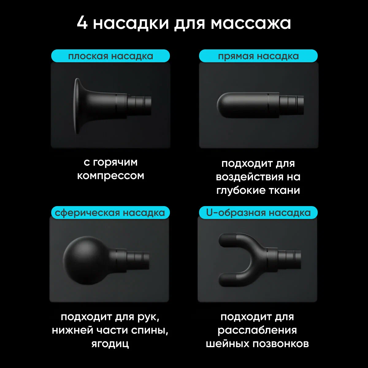 Массажный пистолет xiaomi mijja fascia gun 2 (mjjmq05 zj) black