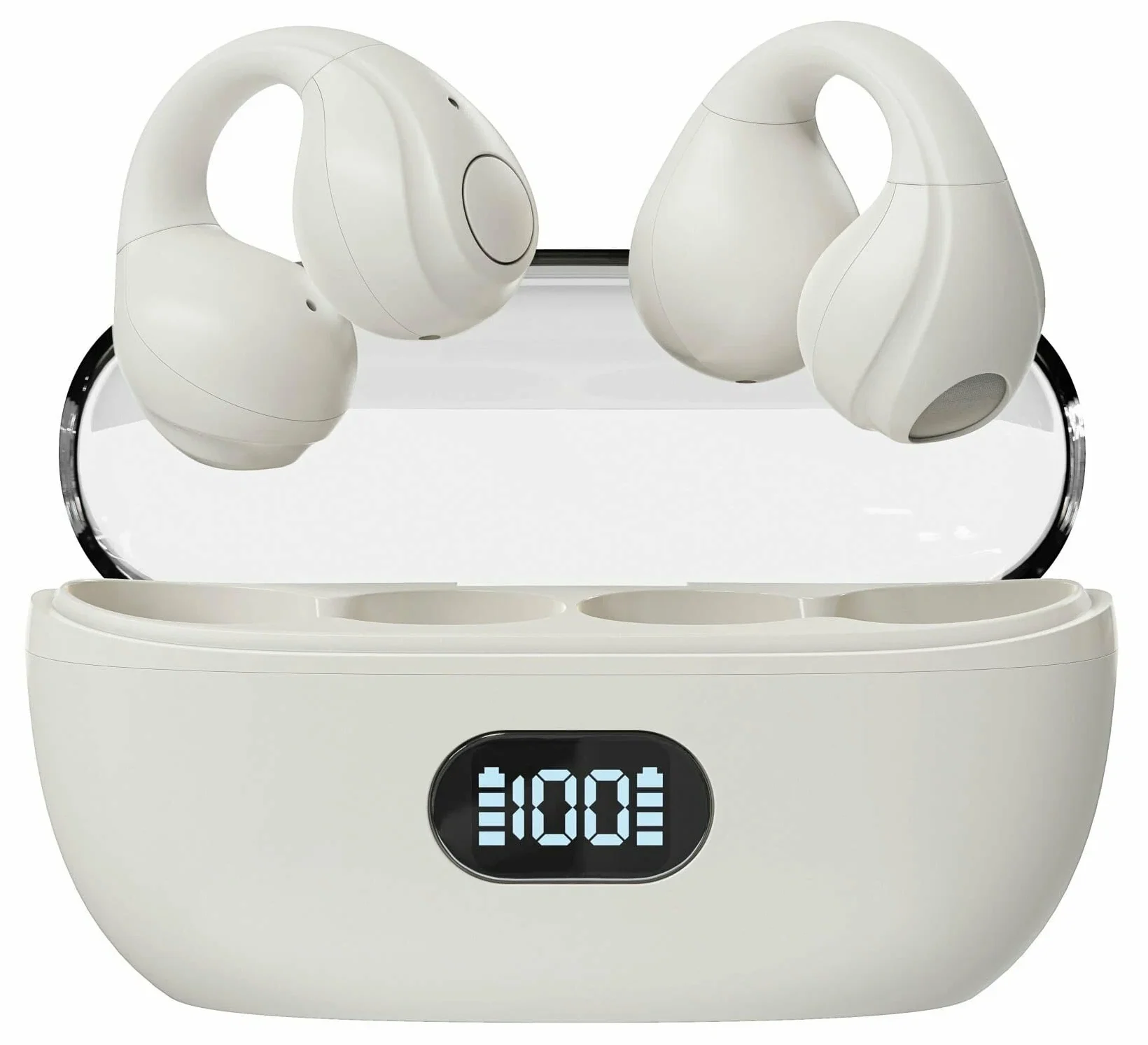 Наушники bluetooth tws с микрофоном breaking bt 04 clips beige Наушники bluetooth tws с микрофоном breaking bt 04 clips beige