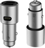 АЗУ xiaomi mi car qc 3.0 (cc02czm) adapter silver
