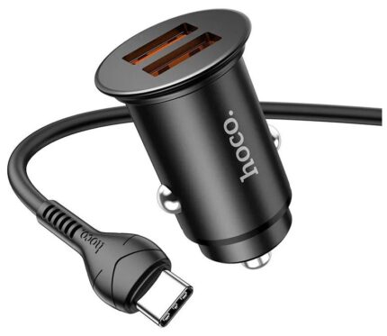 АЗУ hoco nz1 2usb qc3.0 18w+18w type c black