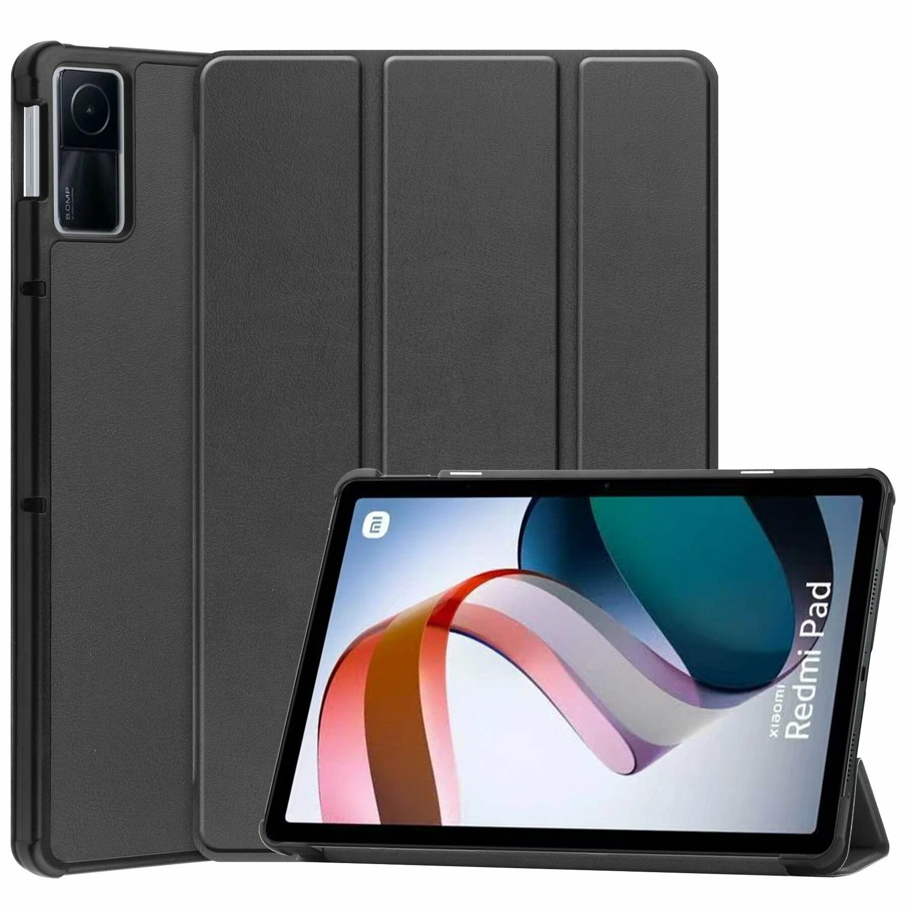 optimize (6) Чехол-книжка для планшета Xiaomi Redmi Pad 10.6 (Силикон) чёрный — изображение 1