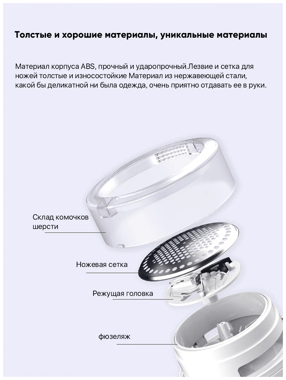Машинка для удаления катышков xiaomi lofans hair ball trimmer (cs 621) white