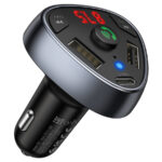 fm модулятор/АЗУ hoco e51 2usb+type c 3.1a