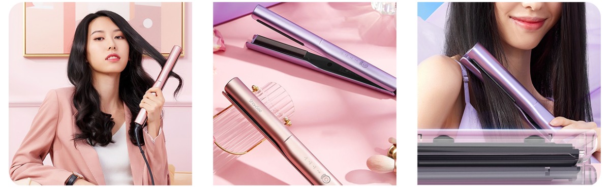 Выпрямитель для волос xiaomi showsee e2 pink