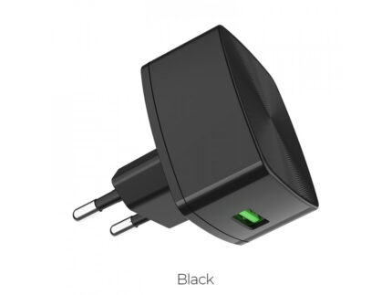 СЗУ hoco c70a 1usb 3.0a quick charge 3.0 adapter black