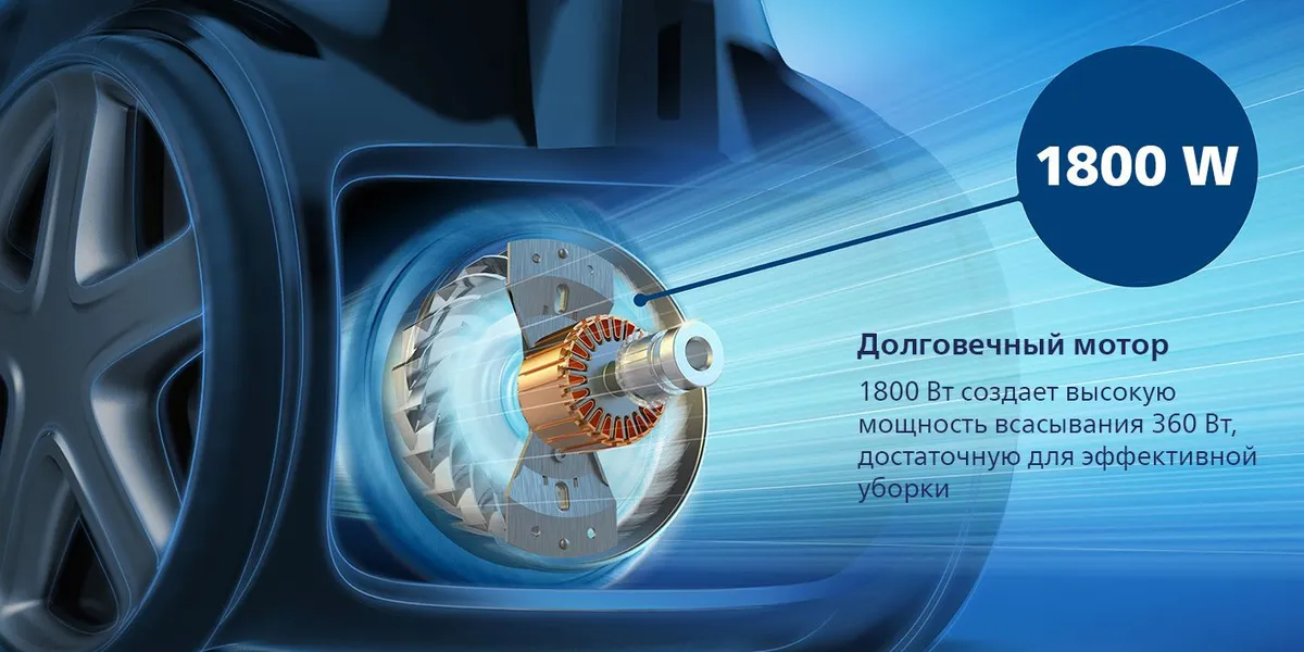 Пылесос philips (xb2022/01) blue