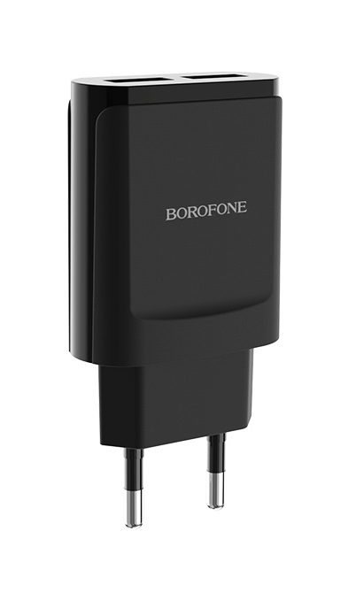 СЗУ borofone ba8a 2usb 2.1a adapter black
