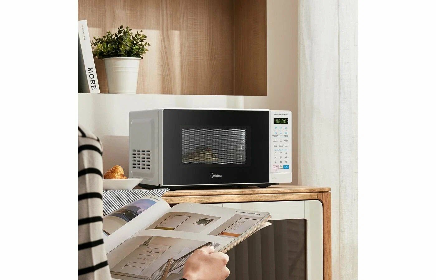 Микроволновая печь midea (em719m2z w) white