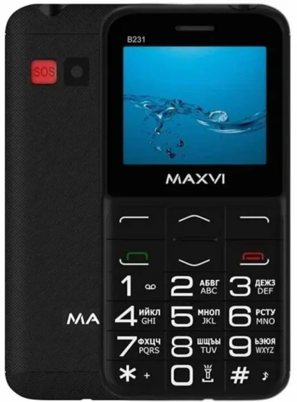 Мобильный телефон maxvi b231 ds black