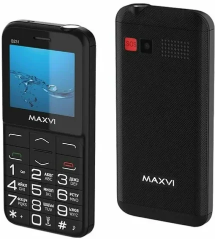 Мобильный телефон maxvi b231 ds black