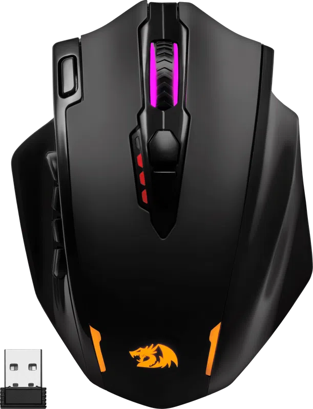 0d1e850f Мышь беспроводная игровая Redragon Impact Elite Черный — изображение 1