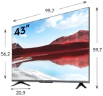 Телевизор xiaomi mi tv a pro 43" 2025 (l43ma sru) black