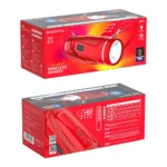 Колонка мультимедийная borofone br7 + фонарь red