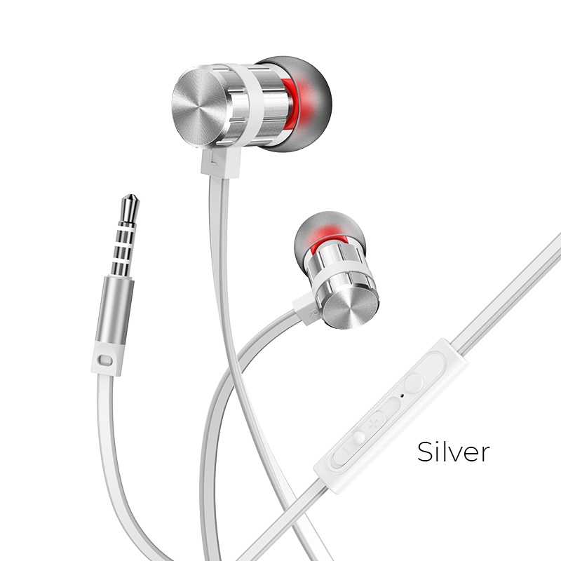 Наушники с микрофоном borofone bm48 silver Наушники с микрофоном borofone bm48 silver