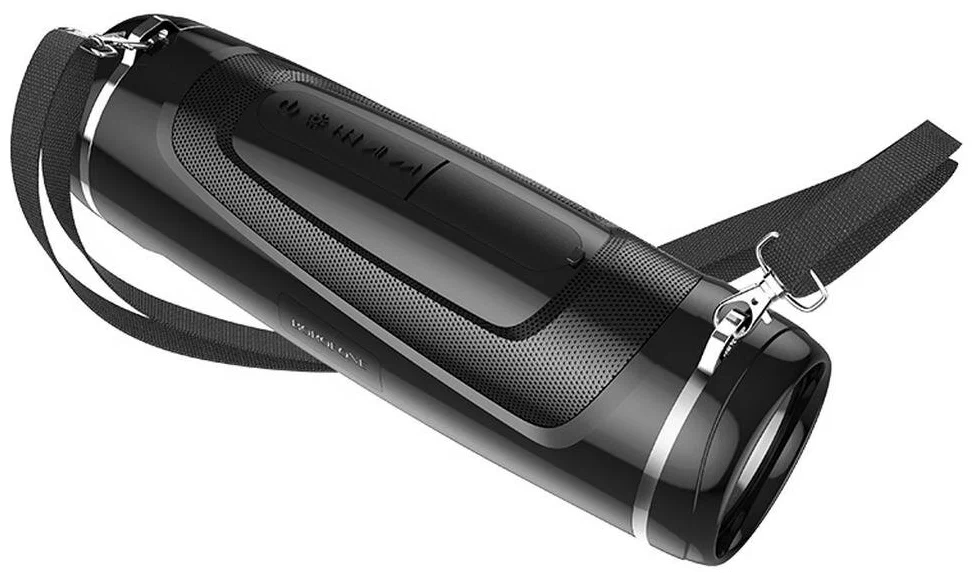 Колонка мультимедийная borofone br7 + фонарь black Колонка мультимедийная borofone br7 + фонарь black