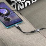 Адаптер Hoco LS33 USB-C/3.5мм тёмно-серый — изображение 2