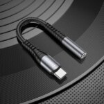 Адаптер Hoco LS33 USB-C/3.5мм тёмно-серый — изображение 3