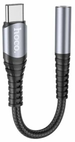 Адаптер Hoco LS33 USB-C/3.5мм тёмно-серый — изображение 4