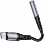 Адаптер Hoco LS33 USB-C/3.5мм тёмно-серый — изображение 5