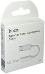 Адаптер Hoco LS35 USB-C/3.5мм белый — изображение 2