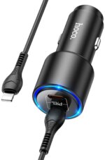 АЗУ Hoco NZ3 PD20W+1USB 3.0A QC 3.0 Type-C/Lightning Черный — изображение 3
