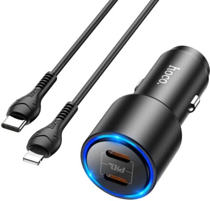 АЗУ Hoco NZ3 PD20W+1USB 3.0A QC 3.0 Type-C/Lightning Black