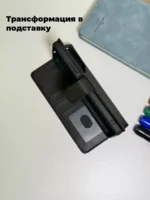 Чехол-книжка Fashion Case Tecno Pova 6 Neo чёрный — изображение 3