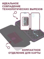 Чехол-книжка Fashion Case Xiaomi Redmi Note 13 PRO 4G/Poco M6 PRO 4G красный — изображение 6