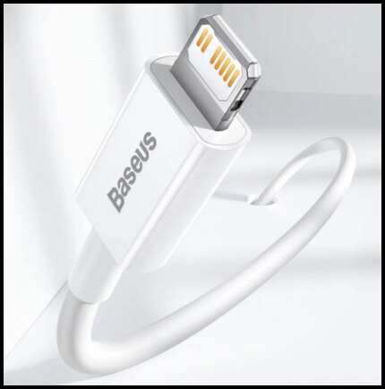 Дата-кабель Baseus CATLYS-C02 PD 20W Type-C/Lightning 2m White