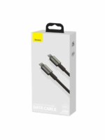 Дата-кабель Baseus Tungsten Gold CATWJ-A01 USB-C/USB-C 100W 2м чёрный — изображение 2