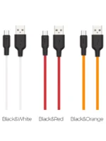 Дата-кабель Hoco X21 PLUS USB/Lightning 0.25м чёрно-белый — изображение 2