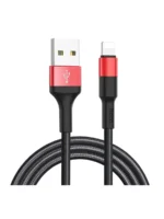 Дата-кабель Hoco X26 USB/Lightning 1м чёрно-золотой — изображение 3
