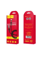 Дата-кабель Hoco X26 USB/Lightning 1м чёрно-золотой — изображение 4