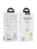 Дата-кабель Hoco X51 USB-C/USB-C 100W 1м белый — изображение 8