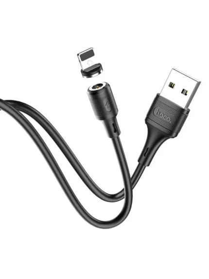 Дата-кабель Hoco X52 Magnetic БПД Lightning 1m Black