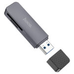 Картридер Hoco HB45 USB2.0/MicroSD/SD Черный — изображение 3