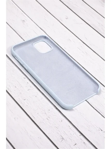 Накладка силикон Silicone Case IPhone 11  PRO  с закрытым низом (16) Aquamarine Blue
