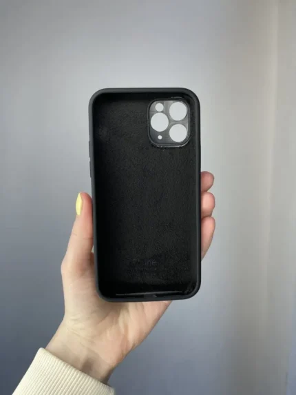 Накладка силикон/пластик Matte Slider iPhone 11  PRO Black