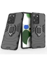 Накладка силикон/пластик PRC Armor Xiaomi Poco X5 Pro/Note 12 Pro 5G с подставкой чёрный — изображение 4