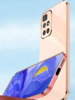 Накладка силикон/пластик PRC матовая с цветными краями Xiaomi Redmi 10 зелёный — изображение 11